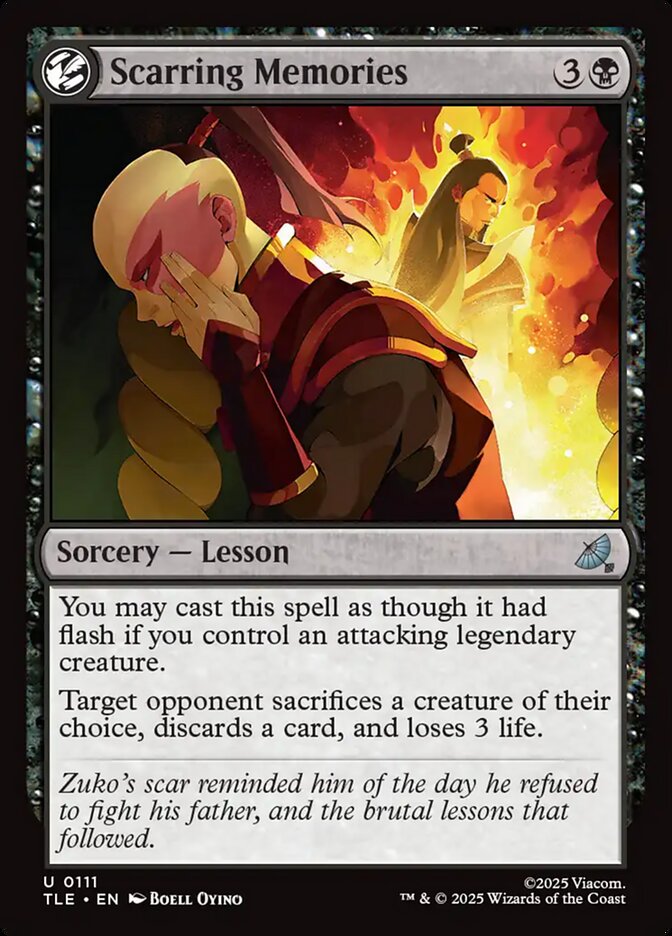 Scarring Memories 111/317 (Avatar: The Last Airbender: Eternal-Legal)  - Foil