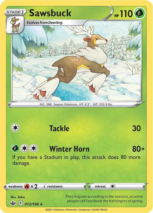 Sawsbuck 012/198 (SWSH06: Chilling Reign) 