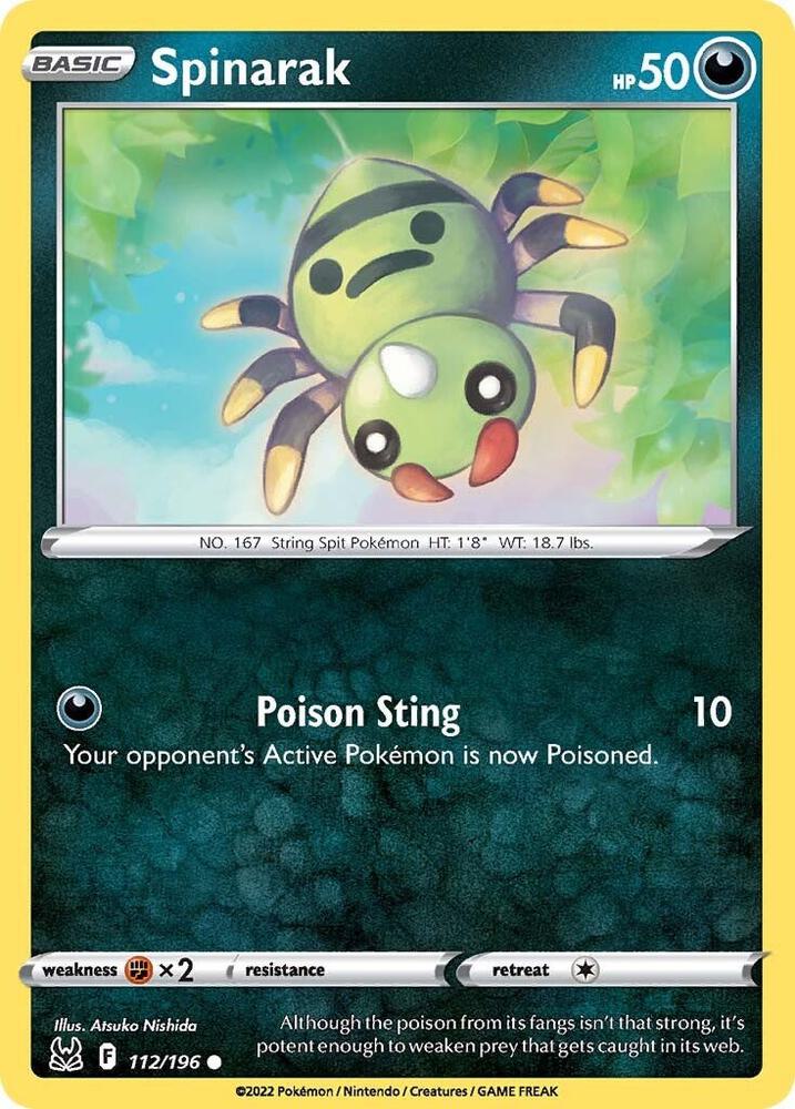 Spinarak 112/196 (SWSH11: Lost Origin) 