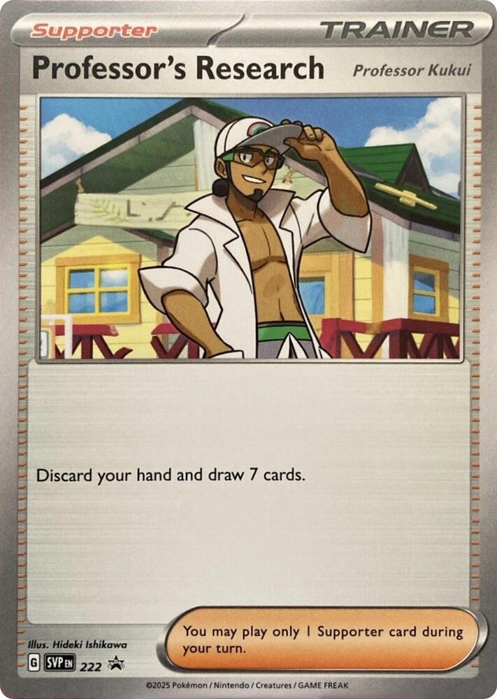 Professors Research Professor Kukui 222 222 (SV: Scarlet & Violet Promo Cards) 
