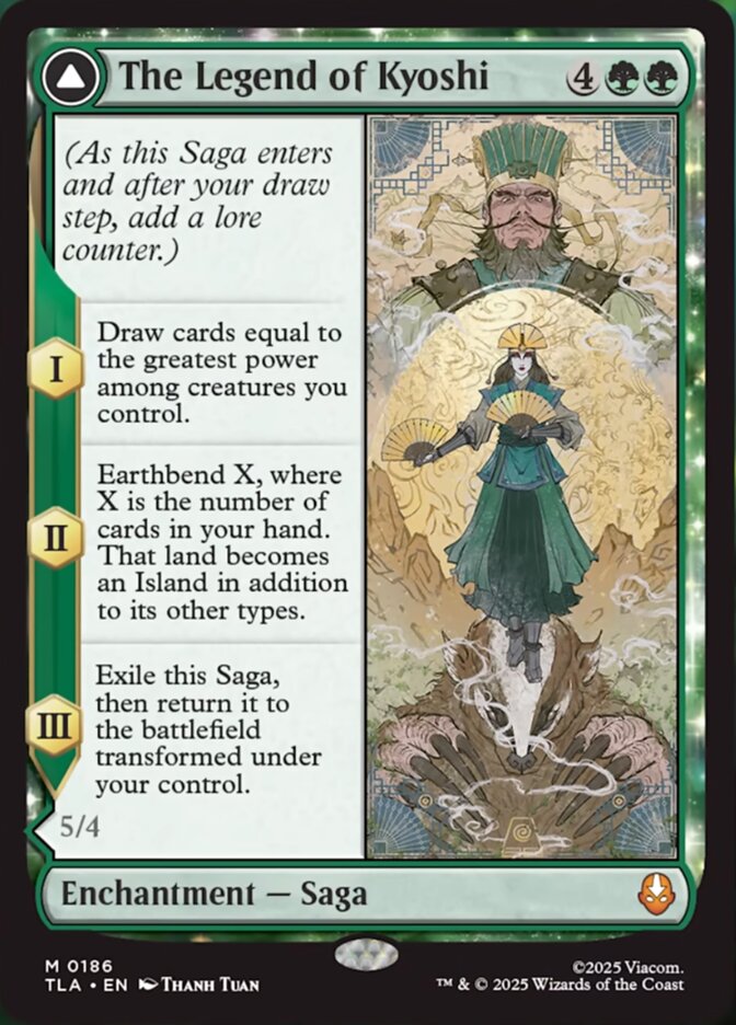 The Legend of Kyoshi // Avatar Kyoshi 186/286 (Avatar: The Last Airbender)  - Foil