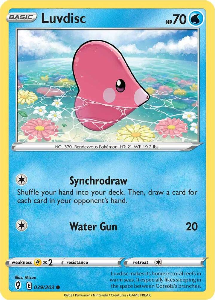 Luvdisc 039/203 (SWSH07: Evolving Skies) 
