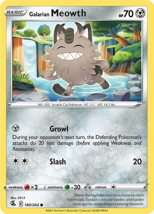 Galarian Meowth 180/264 (SWSH08: Fusion Strike) 