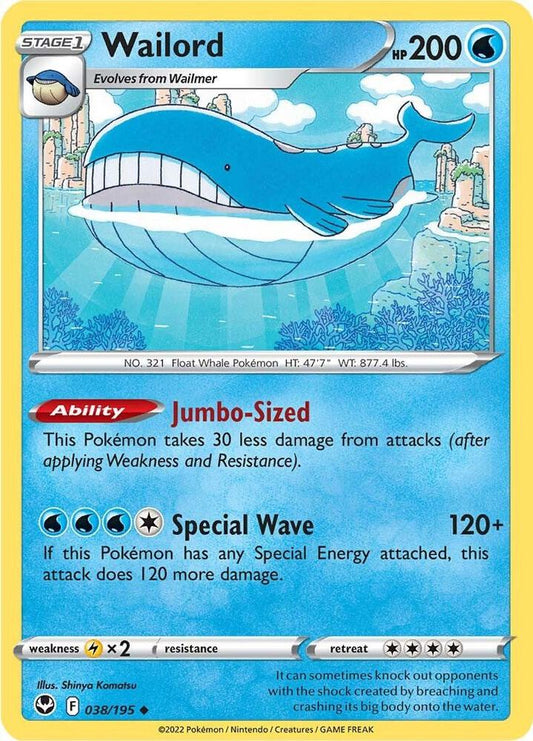 Wailord 038/195 (SWSH12: Silver Tempest) 