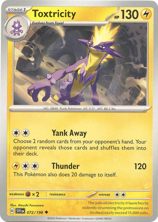 Toxtricity 072/198 (SV01: Scarlet & Violet Base Set) 
