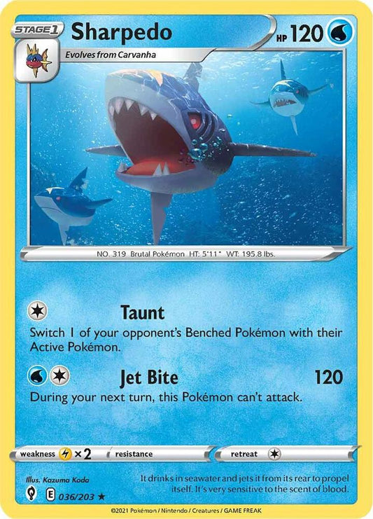 Sharpedo 036/203 (SWSH07: Evolving Skies) 