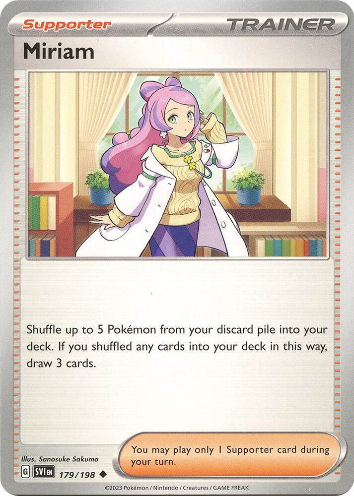 Miriam 179/198 (SV01: Scarlet & Violet Base Set) 
