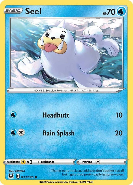 Seel 033/196 (SWSH11: Lost Origin) 