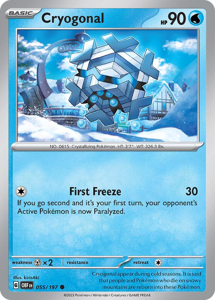 Cryogonal 055/197 (SV03: Obsidian Flames) 