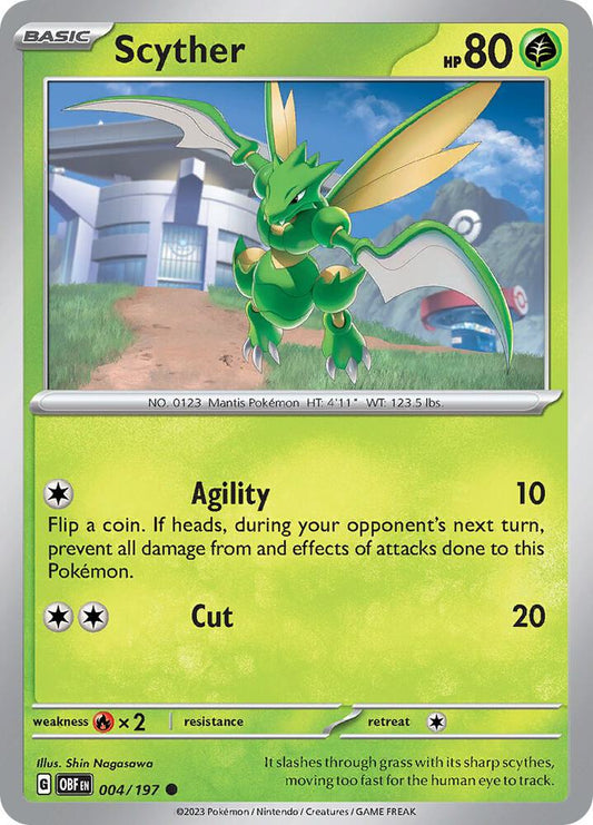 Scyther 004/197 (SV03: Obsidian Flames) 