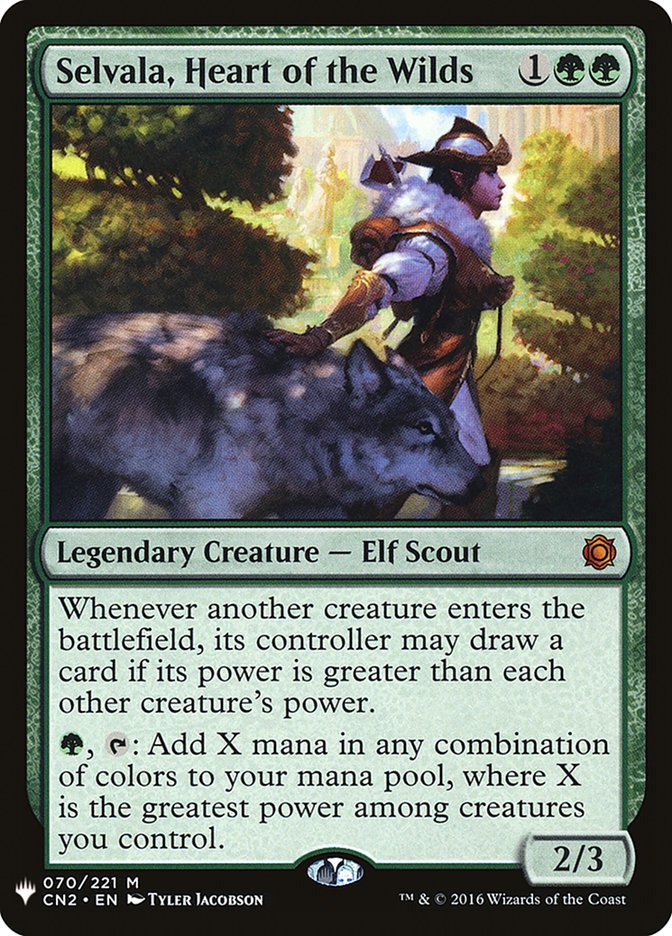 Selvala Heart of the Wilds 70 (The List Reprints) 