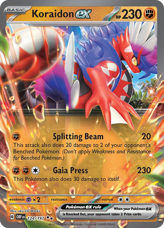 Koraidon ex 124/197 (SV03: Obsidian Flames)  - Holofoil