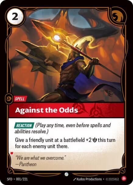 Against the Odds 1/221 (Spiritforged)  - Foil