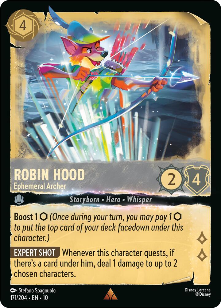 Robin Hood, Ephemeral Archer 171/204 (Whispers in the Well)  - Cold Foil