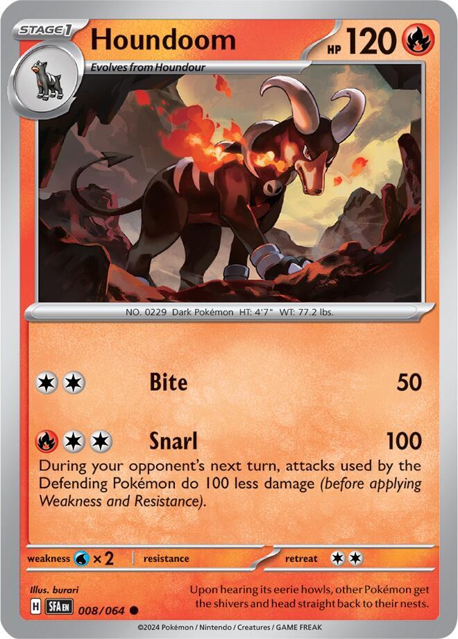 Houndoom 008/064 (SV: Shrouded Fable) 