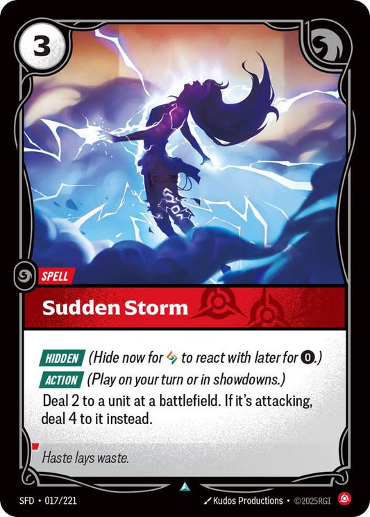 Sudden Storm 17/221 (Spiritforged)  - Foil