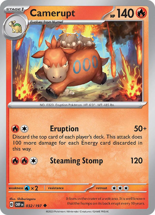Camerupt 032/197 (SV03: Obsidian Flames) 