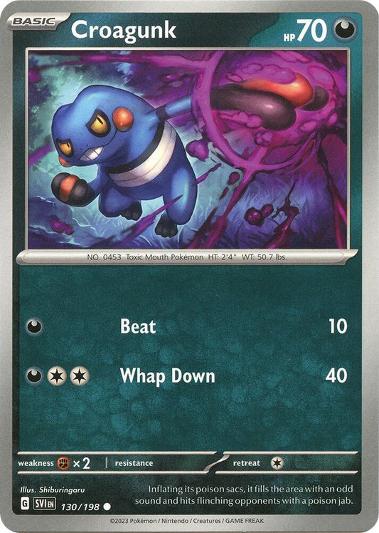 Croagunk 130/198 (SV01: Scarlet & Violet Base Set) 