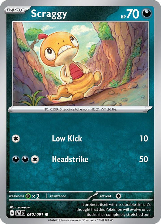 Scraggy 060/091 (SV: Paldean Fates) 