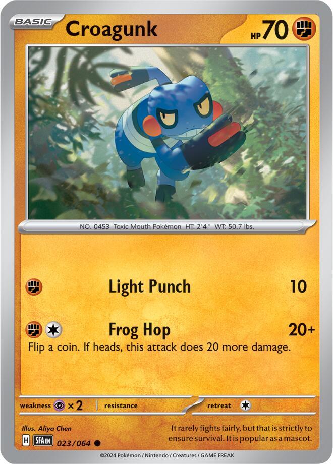 Croagunk 023/064 (SV: Shrouded Fable) 