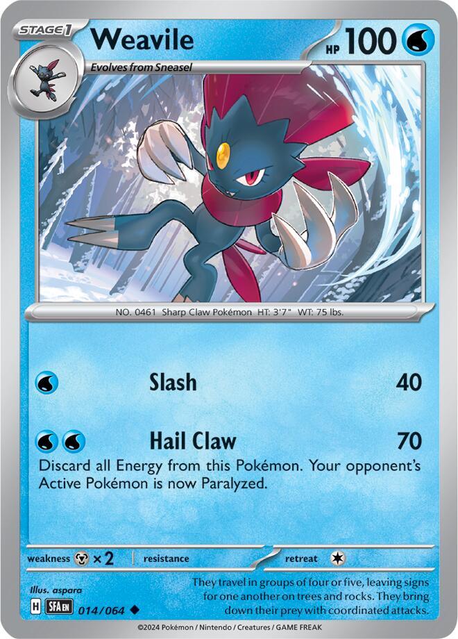 Weavile 014/064 (SV: Shrouded Fable) 