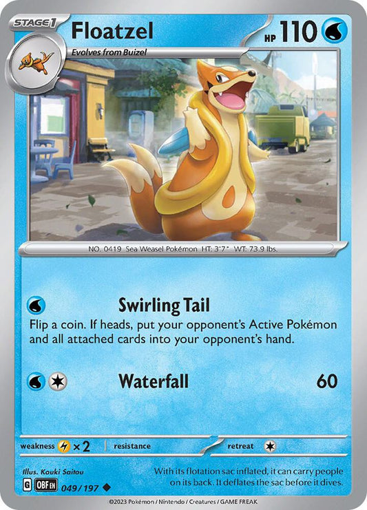 Floatzel 049/197 (SV03: Obsidian Flames) 