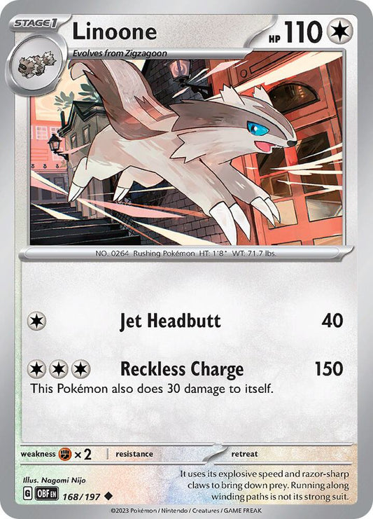 Linoone 168/197 (SV03: Obsidian Flames) 
