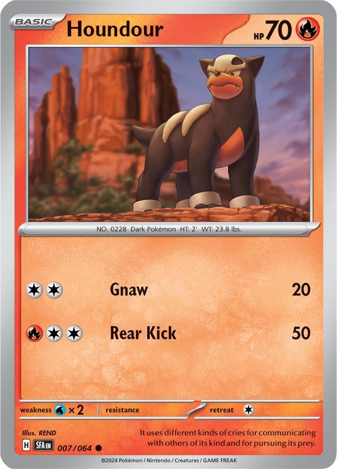 Houndour 007/064 (SV: Shrouded Fable) 