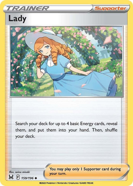 Lady 159/196 (SWSH11: Lost Origin) 