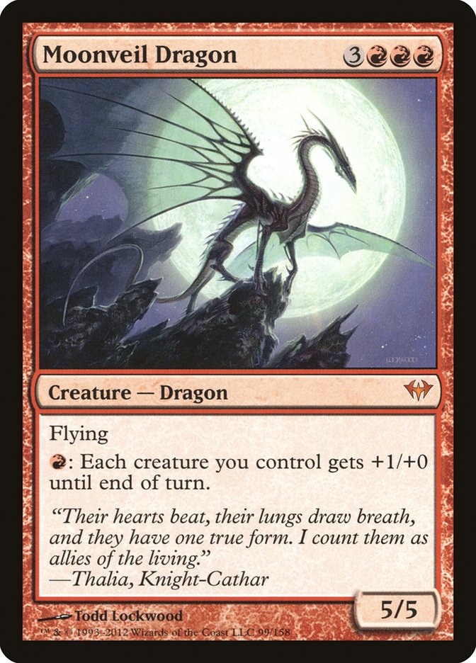 Moonveil Dragon 99/158 (Dark Ascension) 