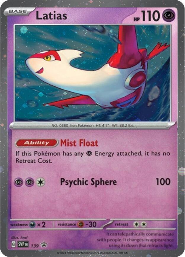 Latias 139 (SV: Scarlet & Violet Promo Cards)  - Cosmo Holofoil