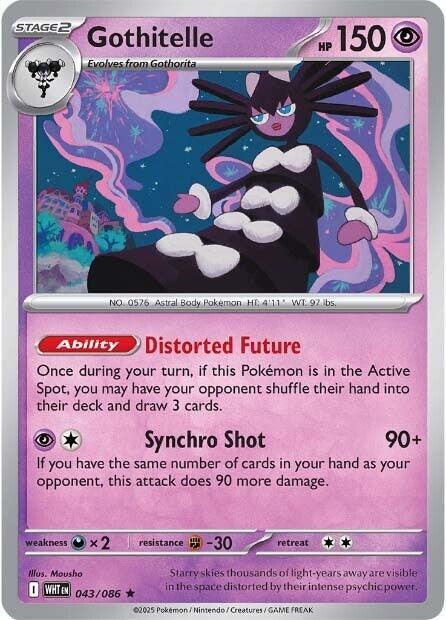 Gothitelle 043/086 (SV: White Flare)  - Holofoil