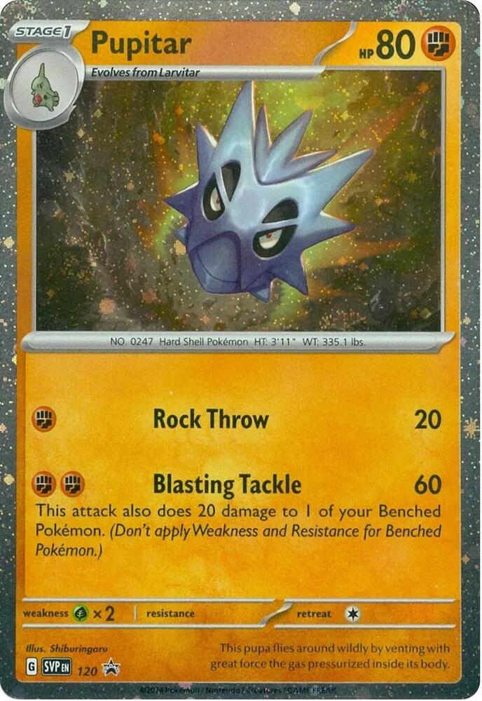Pupitar 120 (SV: Scarlet & Violet Promo Cards)  - Cosmo Holofoil