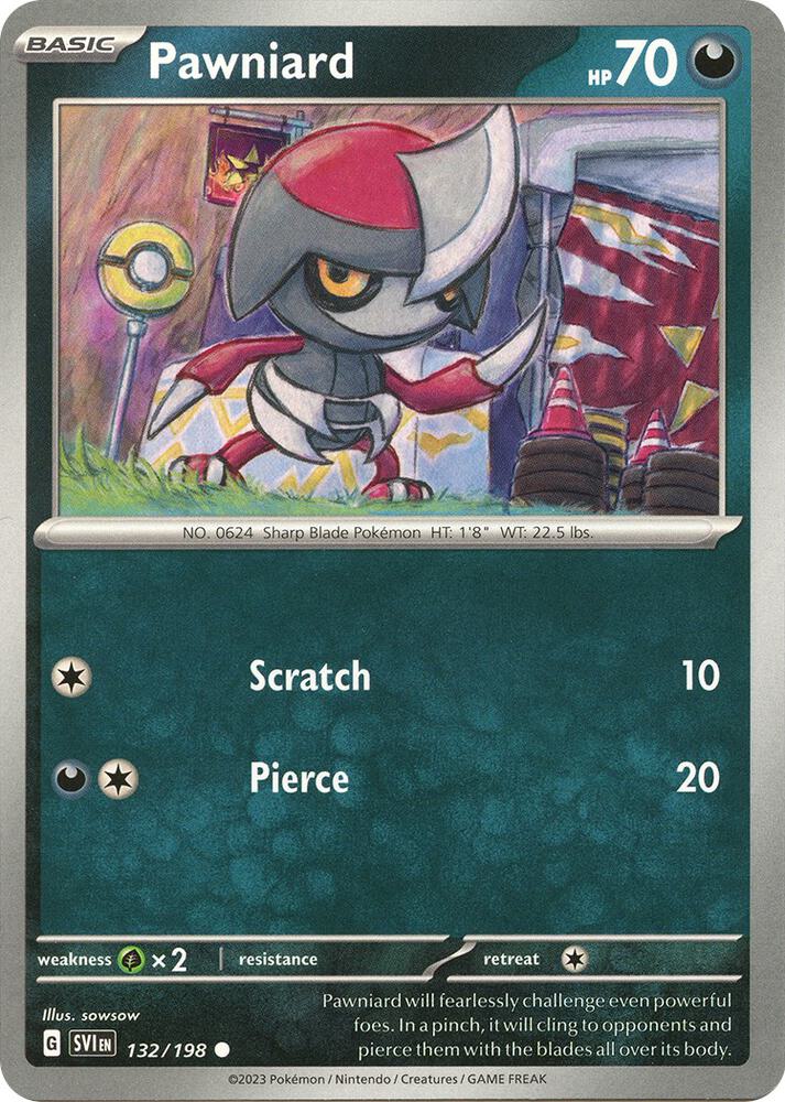 Pawniard 132/198 (SV01: Scarlet & Violet Base Set) 