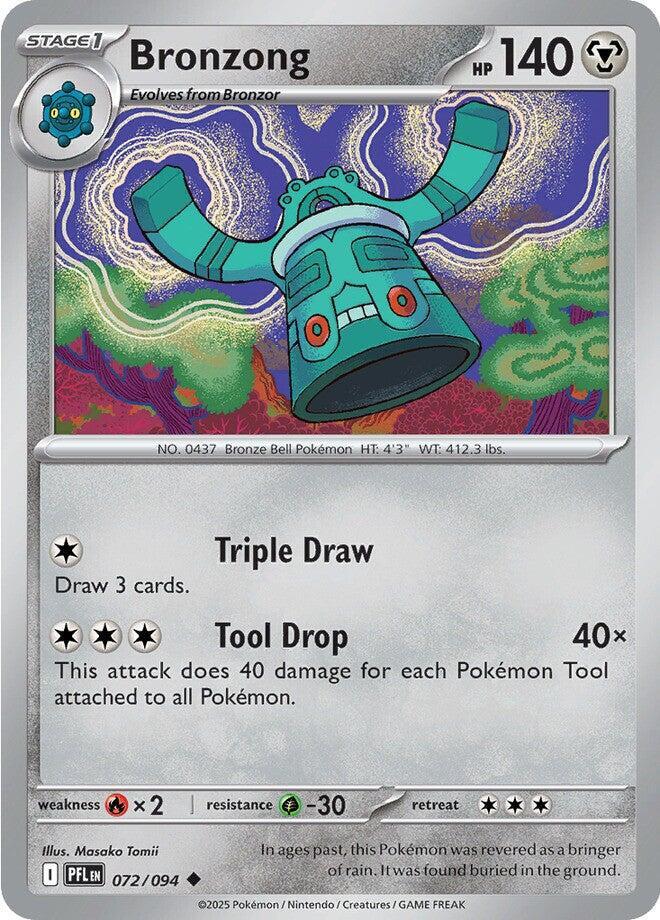 Bronzong 072/094 (ME02: Phantasmal Flames)  - Reverse Holofoil