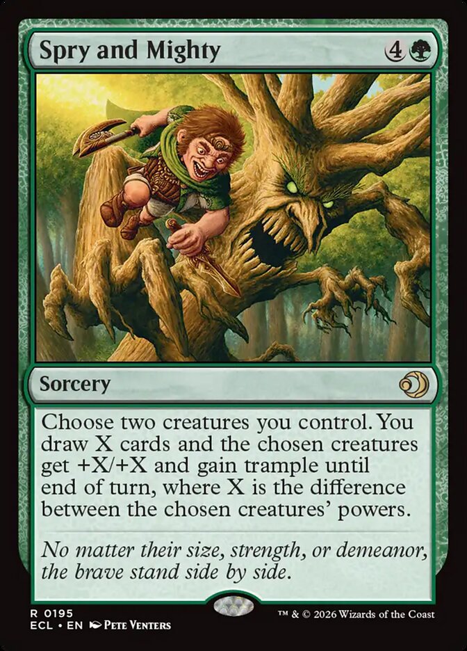 Spry and Mighty 195 (Lorwyn Eclipsed)  - Foil