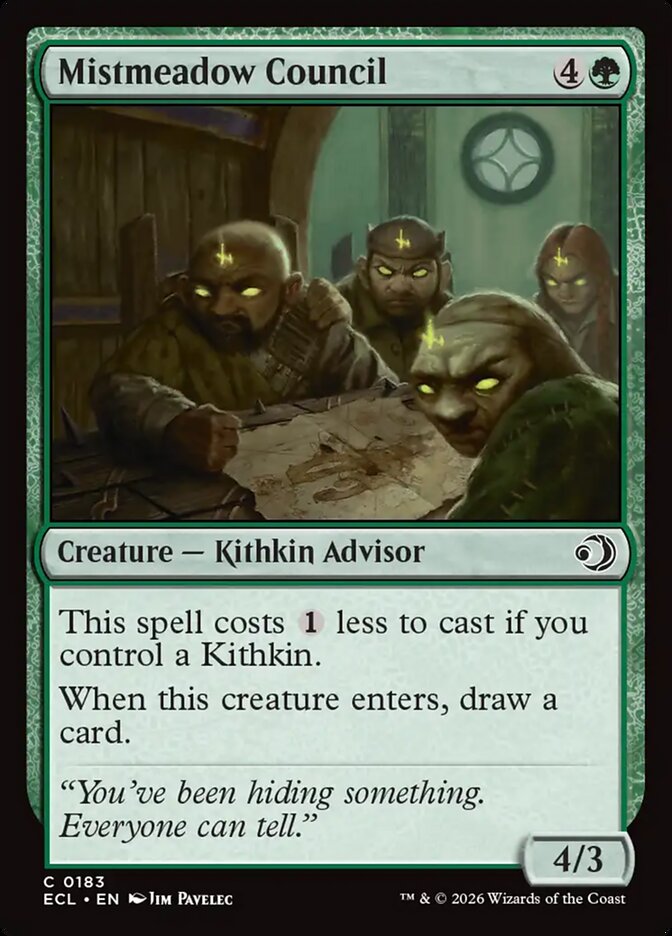 Mistmeadow Council 183/273 (Lorwyn Eclipsed) 