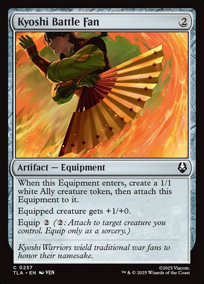 Kyoshi Battle Fan 257 (Avatar: The Last Airbender)  - Foil
