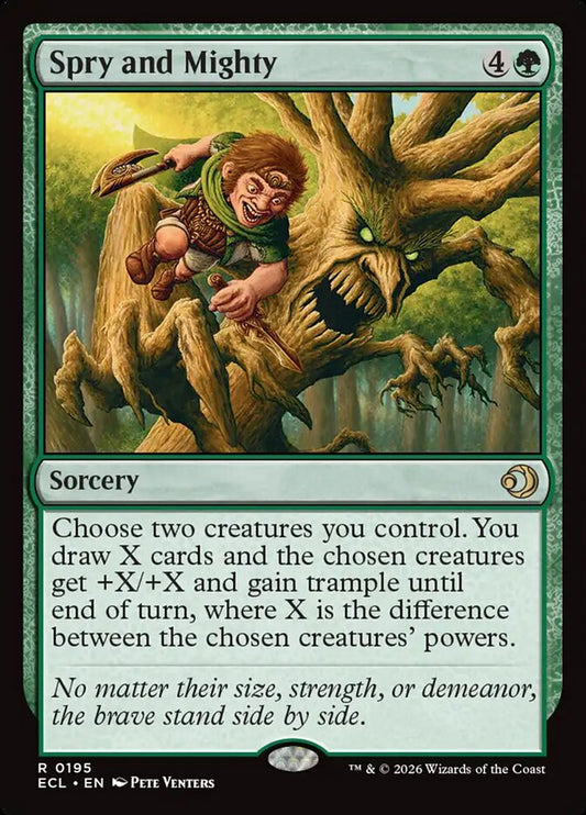 Spry and Mighty 195 (Lorwyn Eclipsed)  - Foil