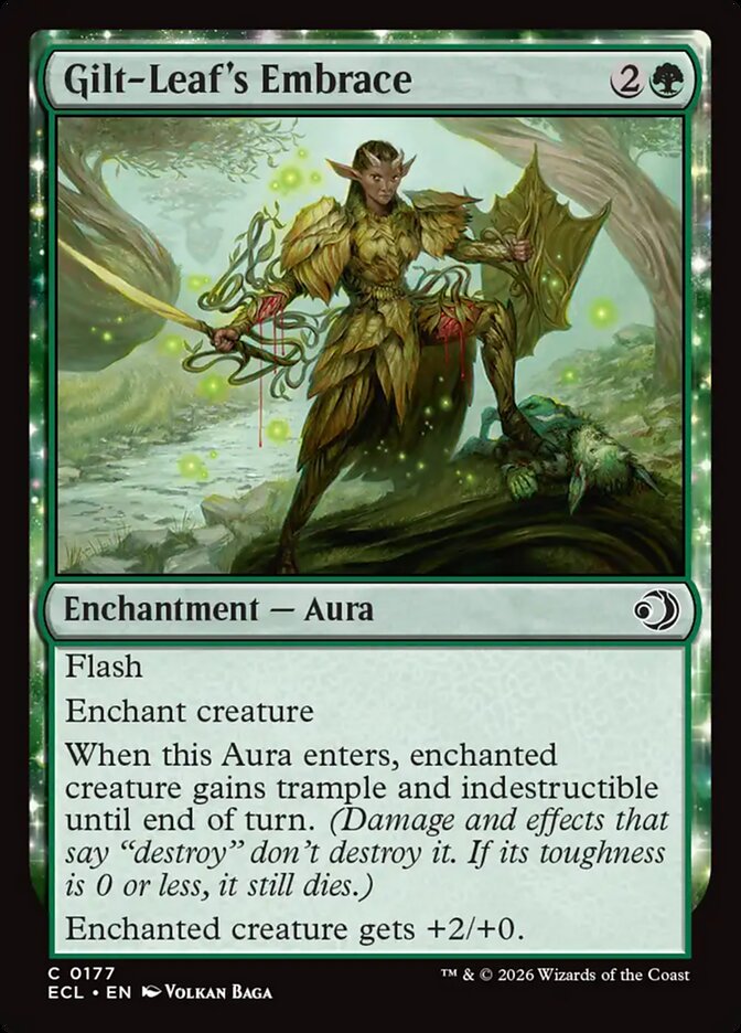 Gilt-Leaf's Embrace 177 (Lorwyn Eclipsed)  - Foil