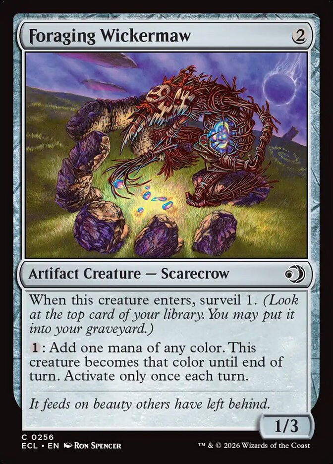Foraging Wickermaw 256 (Lorwyn Eclipsed) 