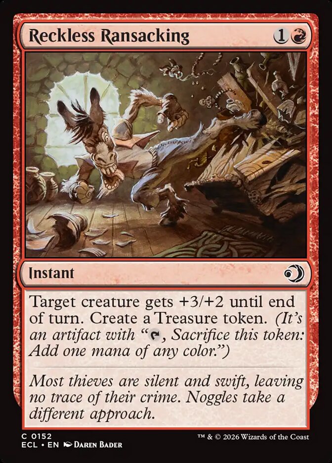 Reckless Ransacking 152/273 (Lorwyn Eclipsed) 