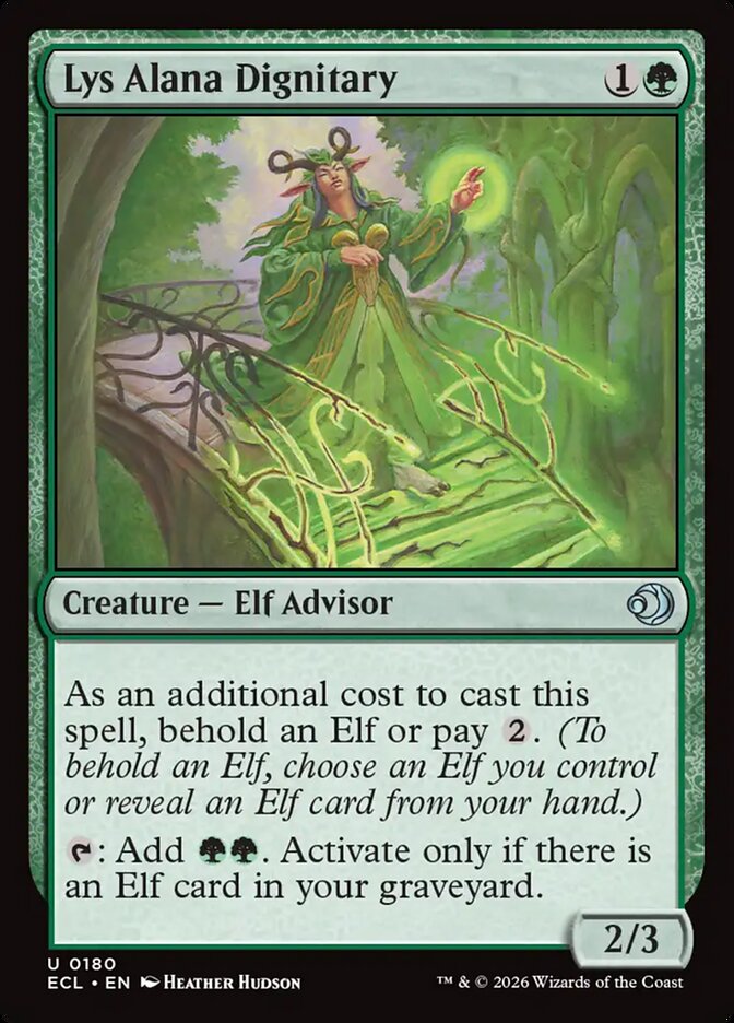 Lys Alana Dignitary 180/273 (Lorwyn Eclipsed) 