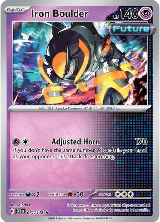 Iron Boulder 071/142 (SV07: Stellar Crown)  - Holofoil