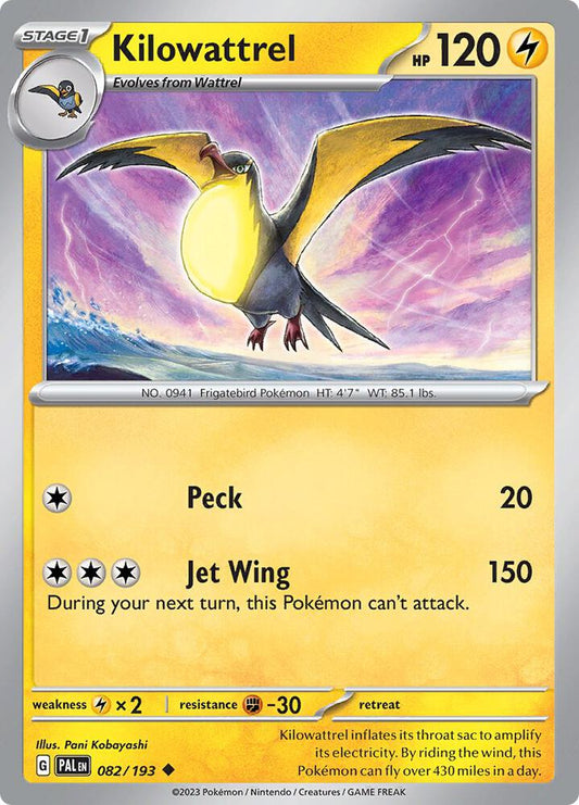 Kilowattrel 082/193 (SV02: Paldea Evolved) 