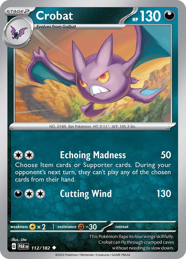 Crobat 112/182 (SV04: Paradox Rift) 