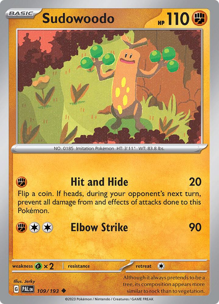 Sudowoodo 109/193 (SV02: Paldea Evolved) 