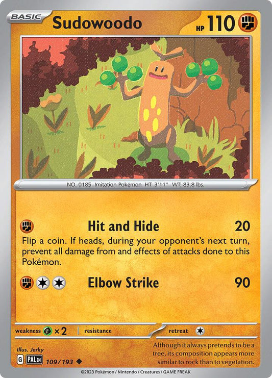 Sudowoodo 109/193 (SV02: Paldea Evolved) 