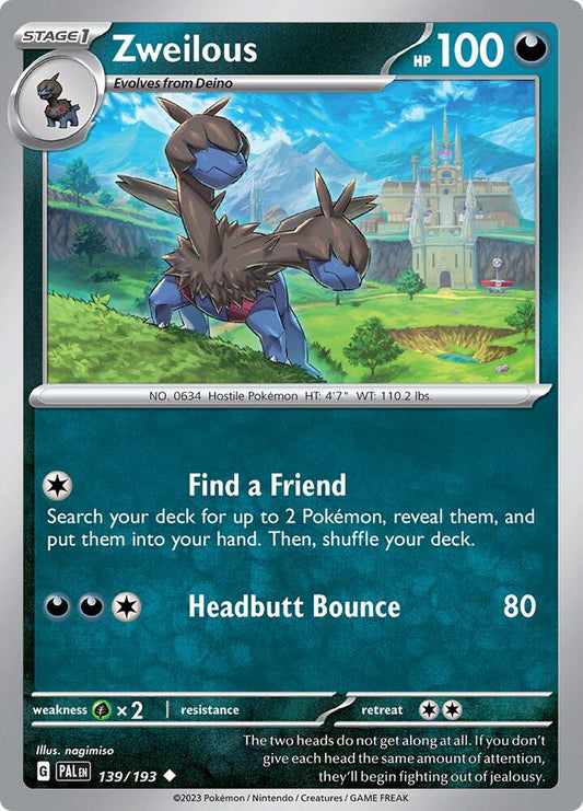 Zweilous 139/193 (SV02: Paldea Evolved) 