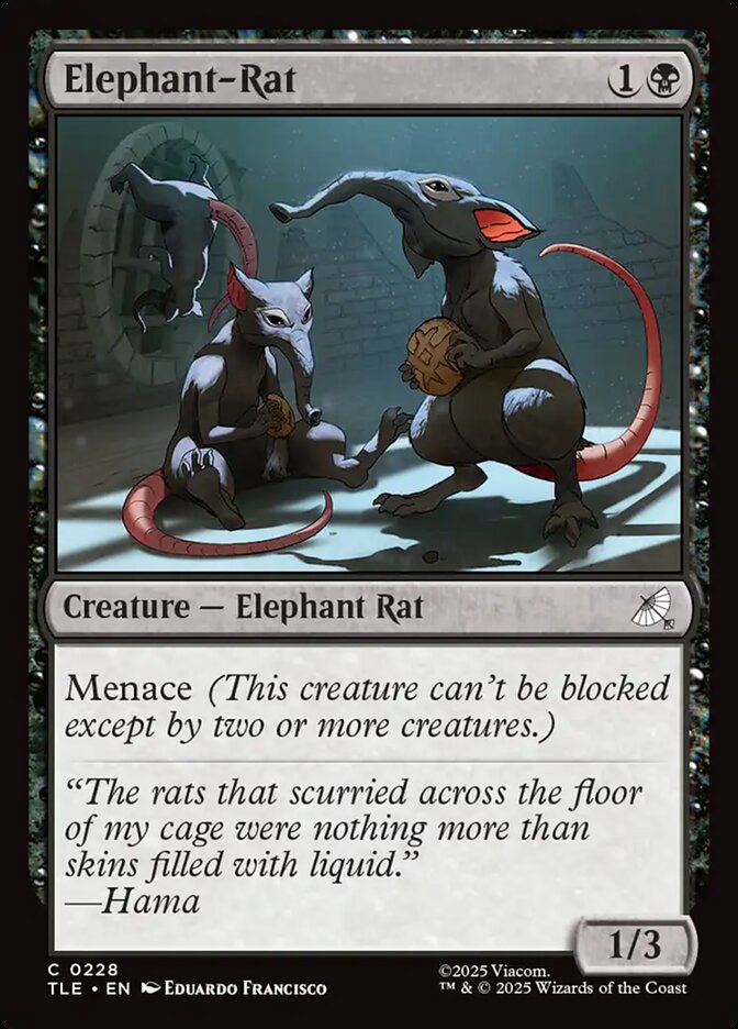 Elephant-Rat 228/317 (Avatar: The Last Airbender: Eternal-Legal)  - Foil